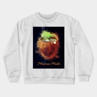 Moscow Mule Drink Happy Hour Party Crewneck Sweatshirt